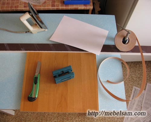 Кромка мебельная,  инструмент для  ручного кромление